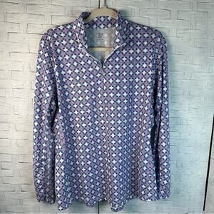 EP New York quarter zip golf shirt sun‎ pull over preppy vented sleeves comfy